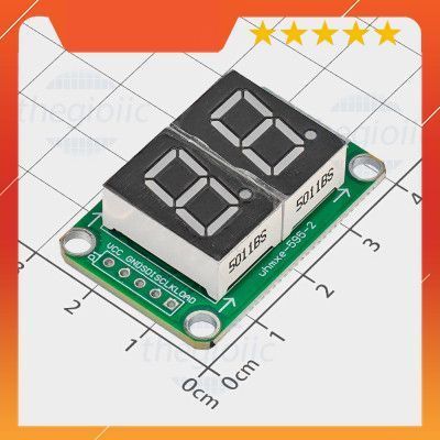 Module 2 LED 7 Đoạn 0.5inch 74HC595 5VDC