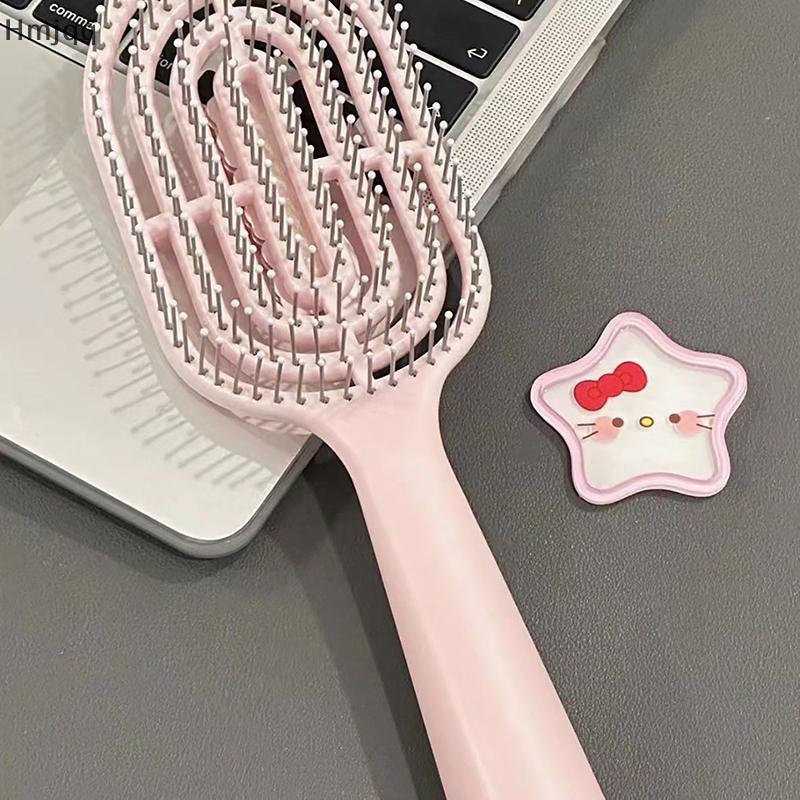 Hmjqq Kawaii Hello Kitty Kuromi Cinnamorollb Hollow Massageb Long-handled Airbagbs For Girls Birthda