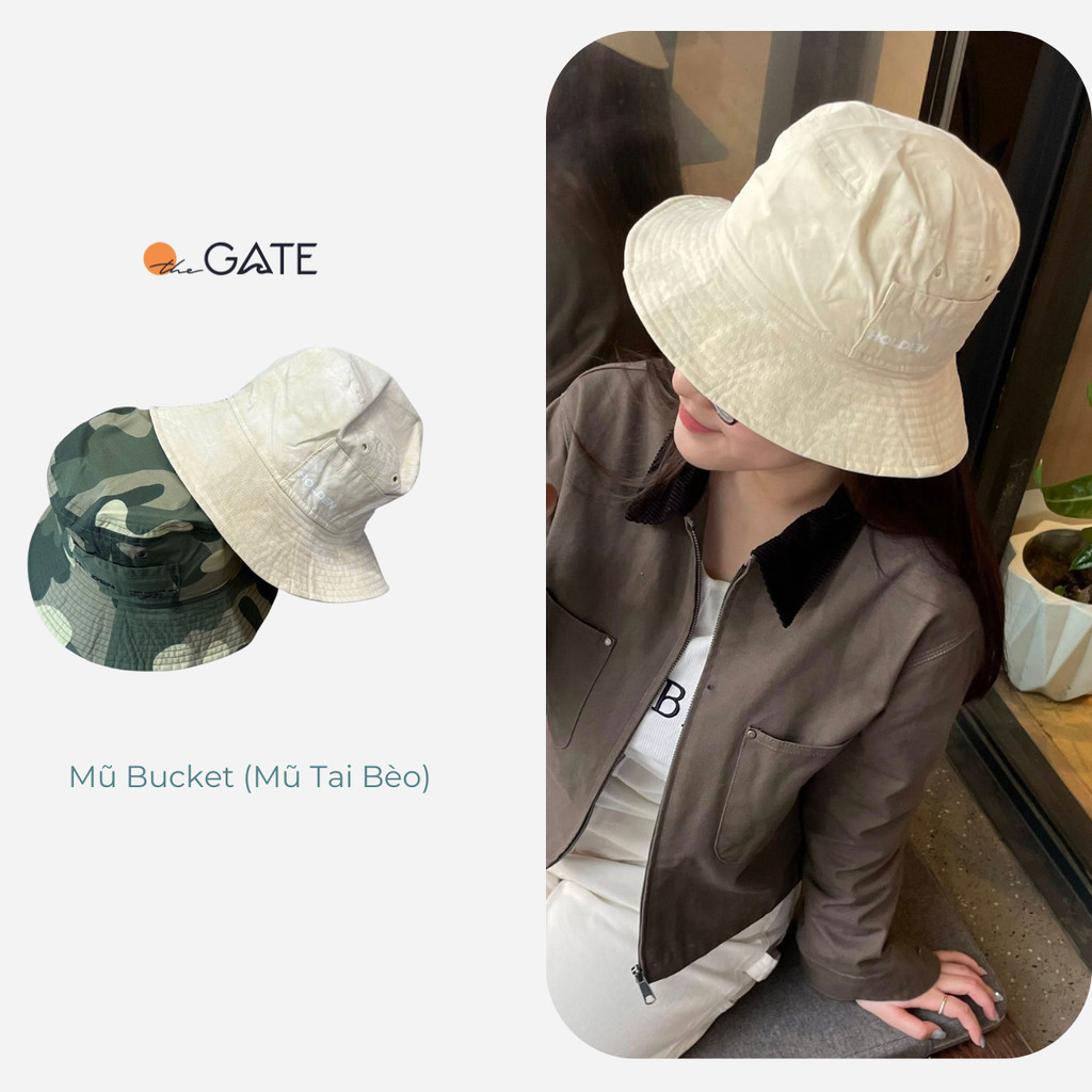 Mũ Bucket, Mũ Tai Bèo Chính Hãng Dáng Thùng, Chống Nắng, Phong Cách Streetwear/Outdoor