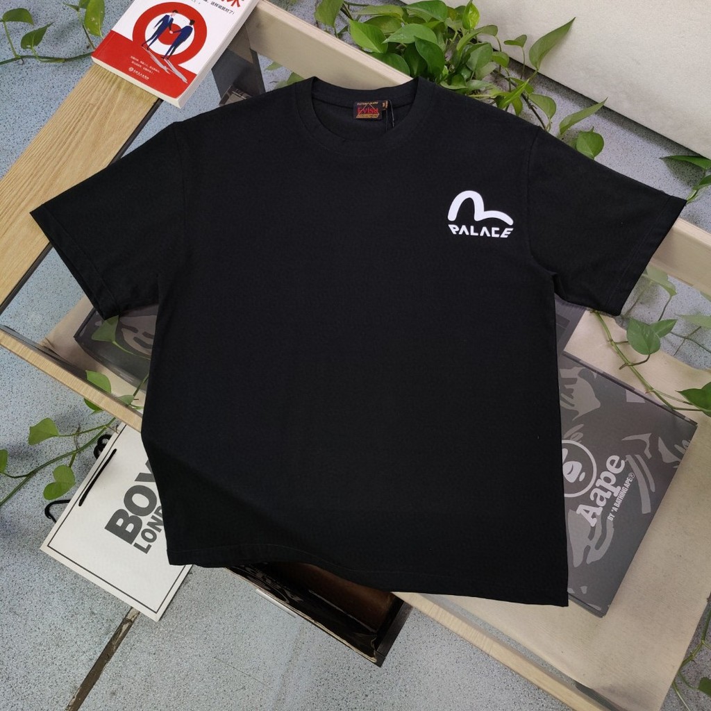 Evisu / God of Fortune 2026 Áo thun ngắn tay cổ tròn phong cách cặp đôi Phong cách nam Phong cách hợ