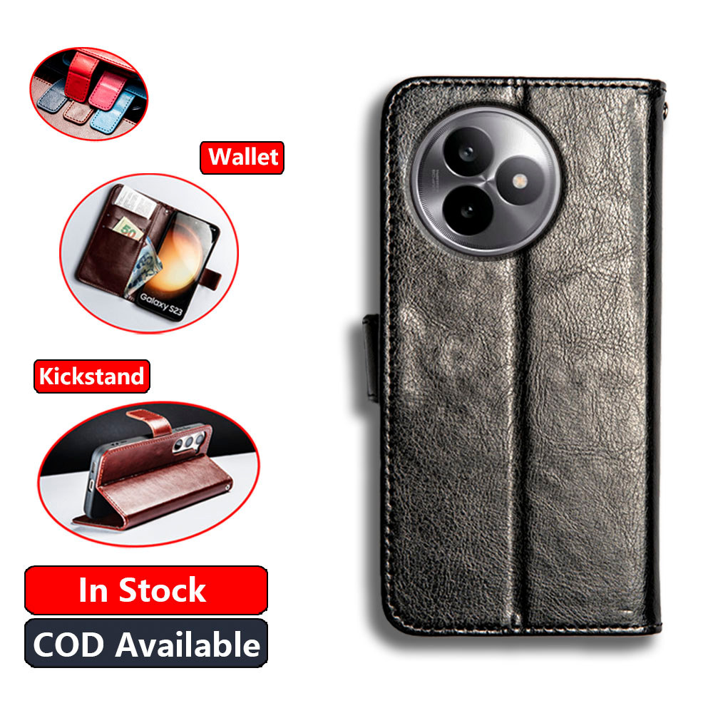 Da Cổ Điển Cho Xiaomi Redmi K80 Ultra Extreme Edition Ví Vintage Folio Case Flip Cover Từ Đóng Cửa C