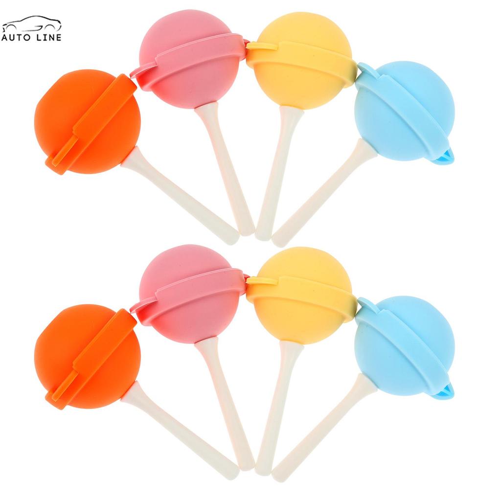 8 Cái Lollipop Shape Mold Silicone Lollipop Ice Cream Maker DIY Ice Pop Mold cho Juice Yogurt Puddin
