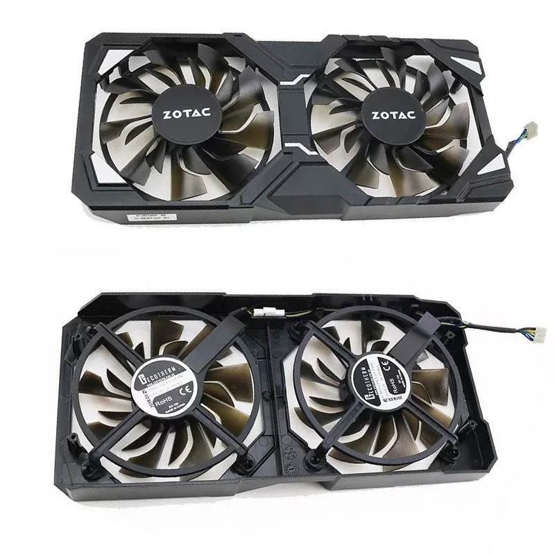 2 Cái / lốc 4 pin Quạt Làm Mát Thay Thế Cho Zotac GTX 1060 GTX960 GTX950 card Đồ Họa Quạt Làm Mát GT