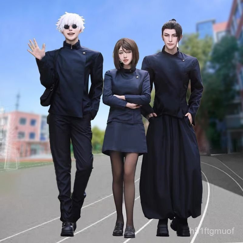 Set Cosplay Gojo Satoru Geto Suguru Shoko Ieiri đồng phục cao chuyên Anime cực