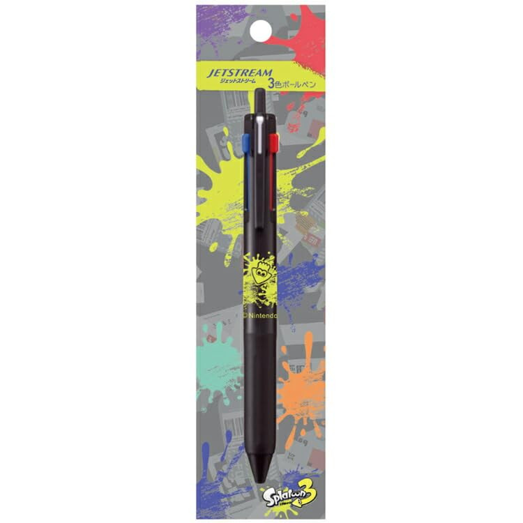 Bút bi 3 màu Jetstream Splatoon 3 của Ensky (1) Hình mực bạch tuộc