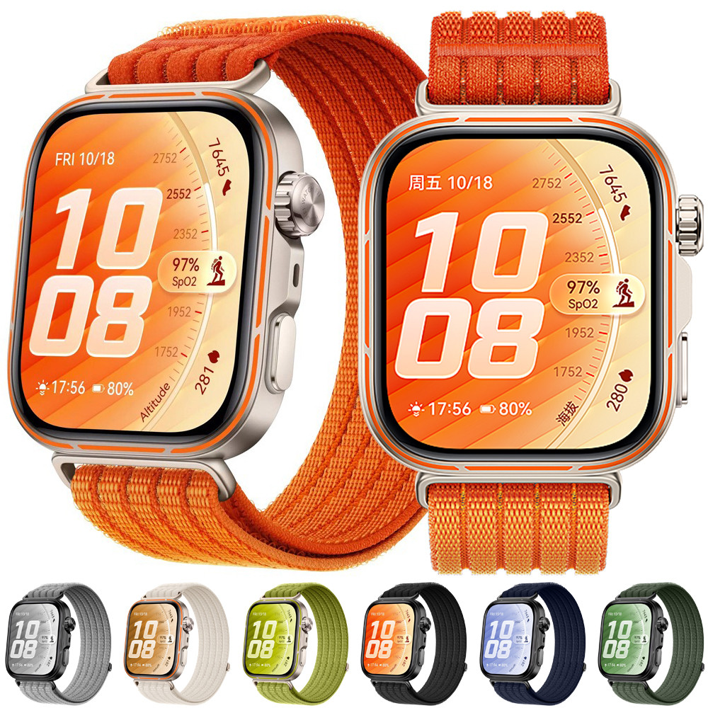 Dây đeo vòng Nylon cho Huawei WATCH FIT 5 / 4 Pro Dây đeo cổ tay thoáng khí cho Huawei Watch Fit 5 4