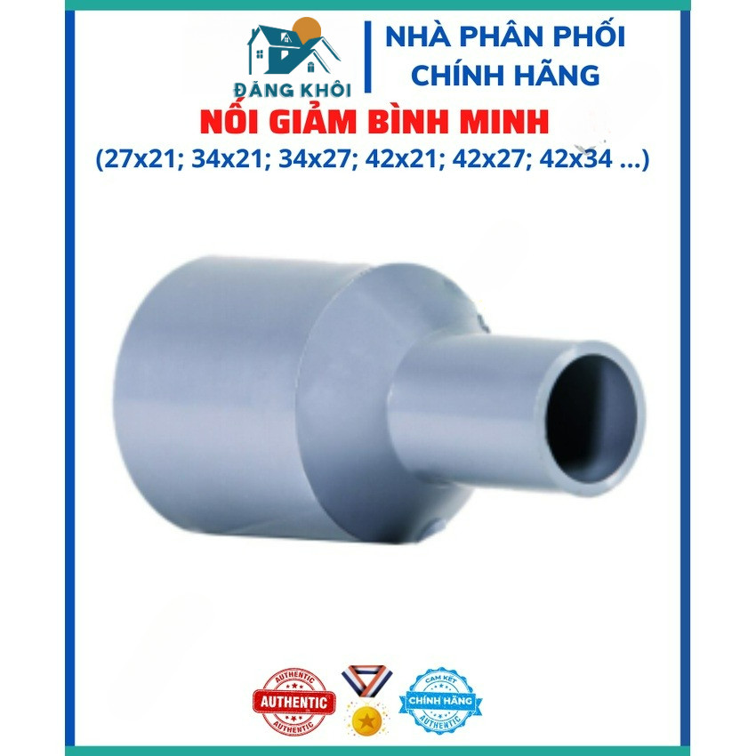 Nối Giảm Nhựa PVC Bình Minh (các cỡ 27x21; 34x21; 34x27; 42x21; 42x27; 42x34, …) [Hàng chính hãng nh