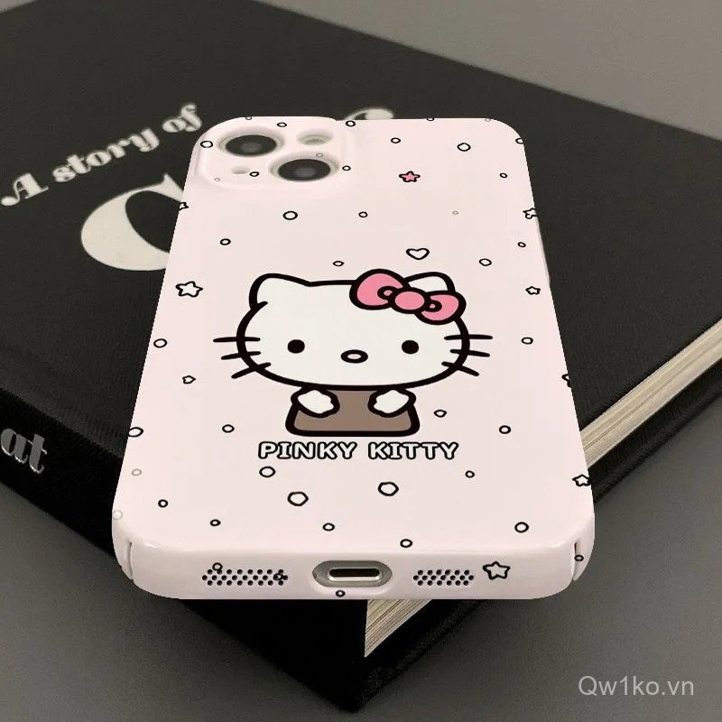 Ốp điện thoại cứng Pink Star Love Kitten Thích hợp cho iPhone 13promax 14promax 15promax 16 17 pro m