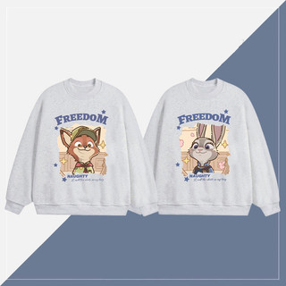  Áo sweater nỉ nam xám thời trang thu đông form rộng Zootopia in hình unisex style - Beeyanbuy local brand 