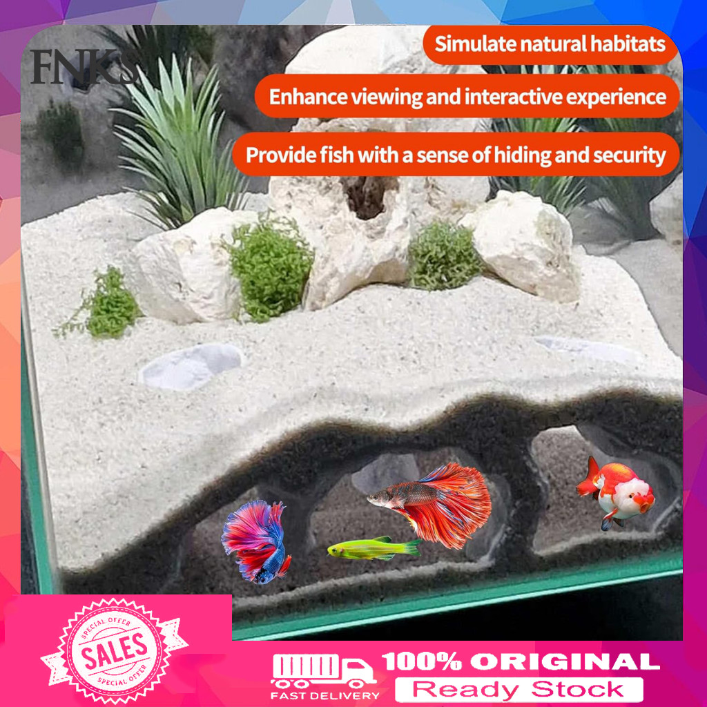 Nơi ẩn náu cá dưới cùng Trang trí bể cá 3d In hình cá Nơi ẩn náu Bể cá Hang động Pleco tự nhiên dưới