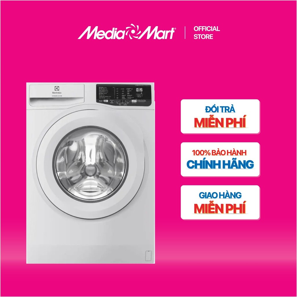 [MEDIAMART] - Máy giặt lồng ngang Electrolux Inverter 10Kg EWF1025DQWB - FREESHIP,Bảohànhchínhhãng