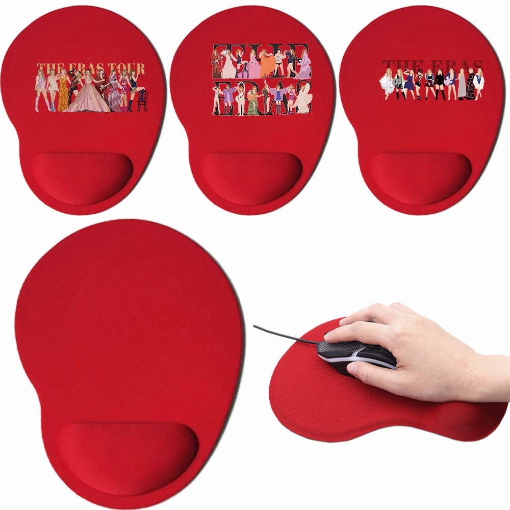 New red mouse pad  computer gaming wrist rest mouse pad  desktop keyboard mouse pad  multiple styles