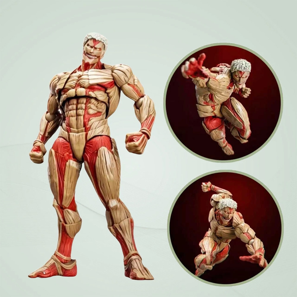 Revoltech Amazing Yamaguchi Attack on Titan the Armored Titan Reiner Braun Super Action Figure Model