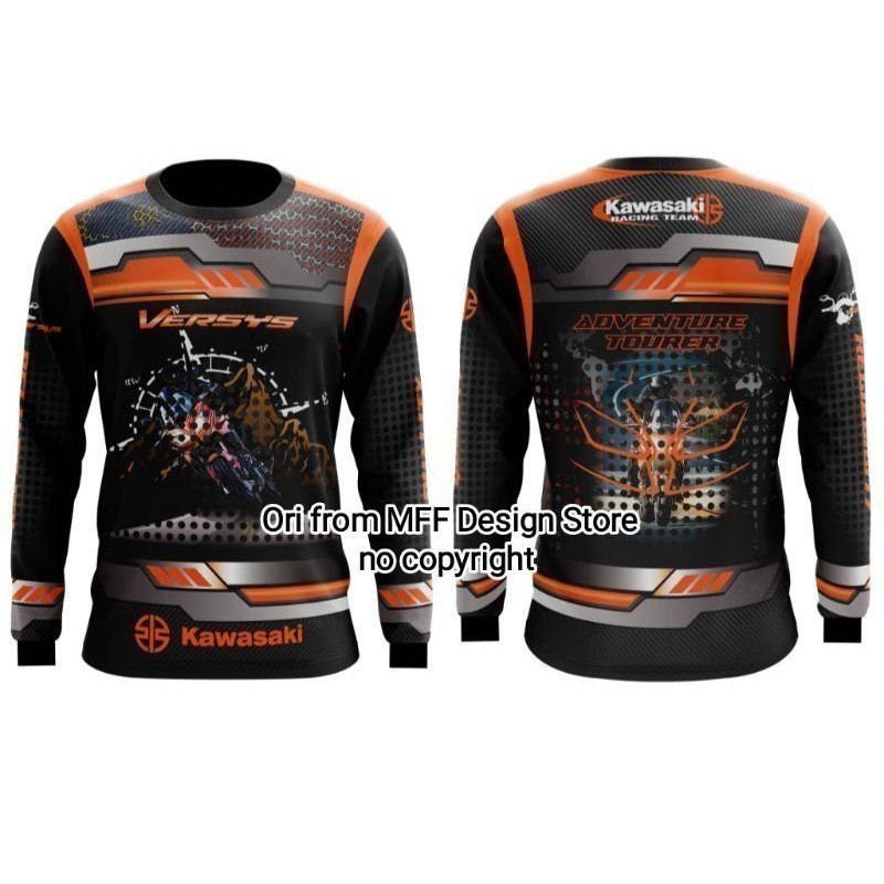 Thời Trang 2024 Áo Thun Versys Phiêu Lưu Tourer Versys Cam Versys Phiêu Lưu Kawasaki Versys Cam Kawa
