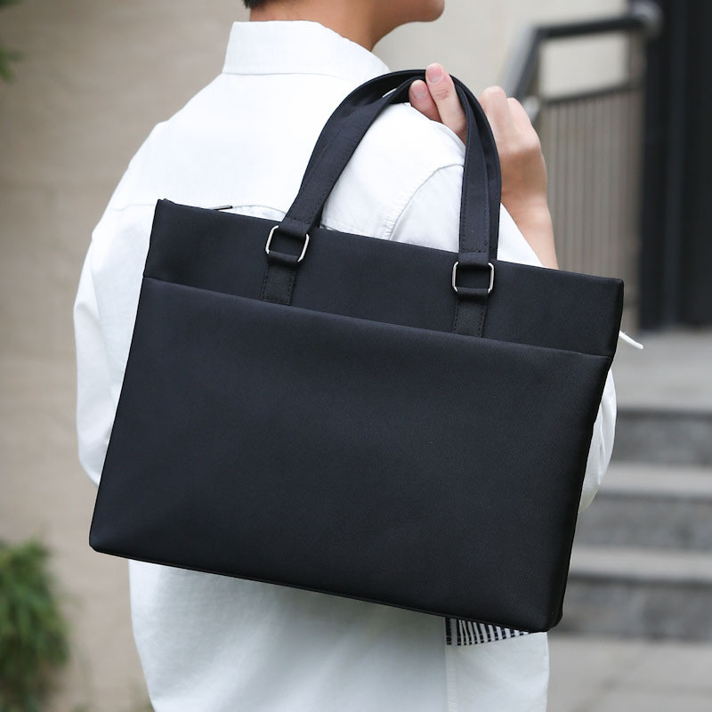 Briefcase Men's Bag File Bag Conference Bag Lawyer Information Bag Business Handbag Men's Printing a