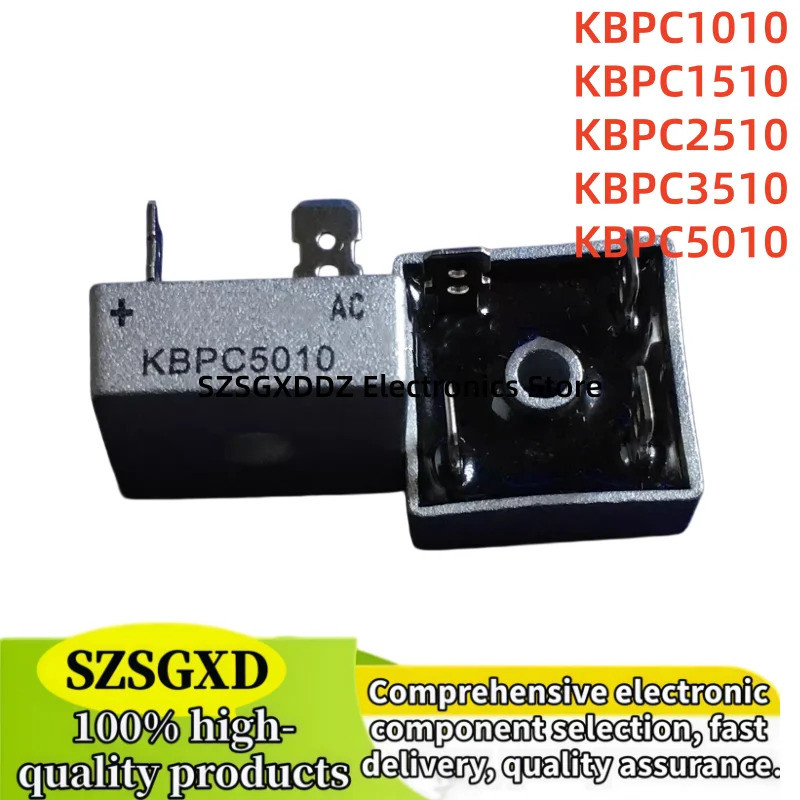 Bộ 5 KBPC1010 KBPC1510 KBPC2510 KBPC3510 KBPC5010 Bộ chỉnh lưu cầu diode
