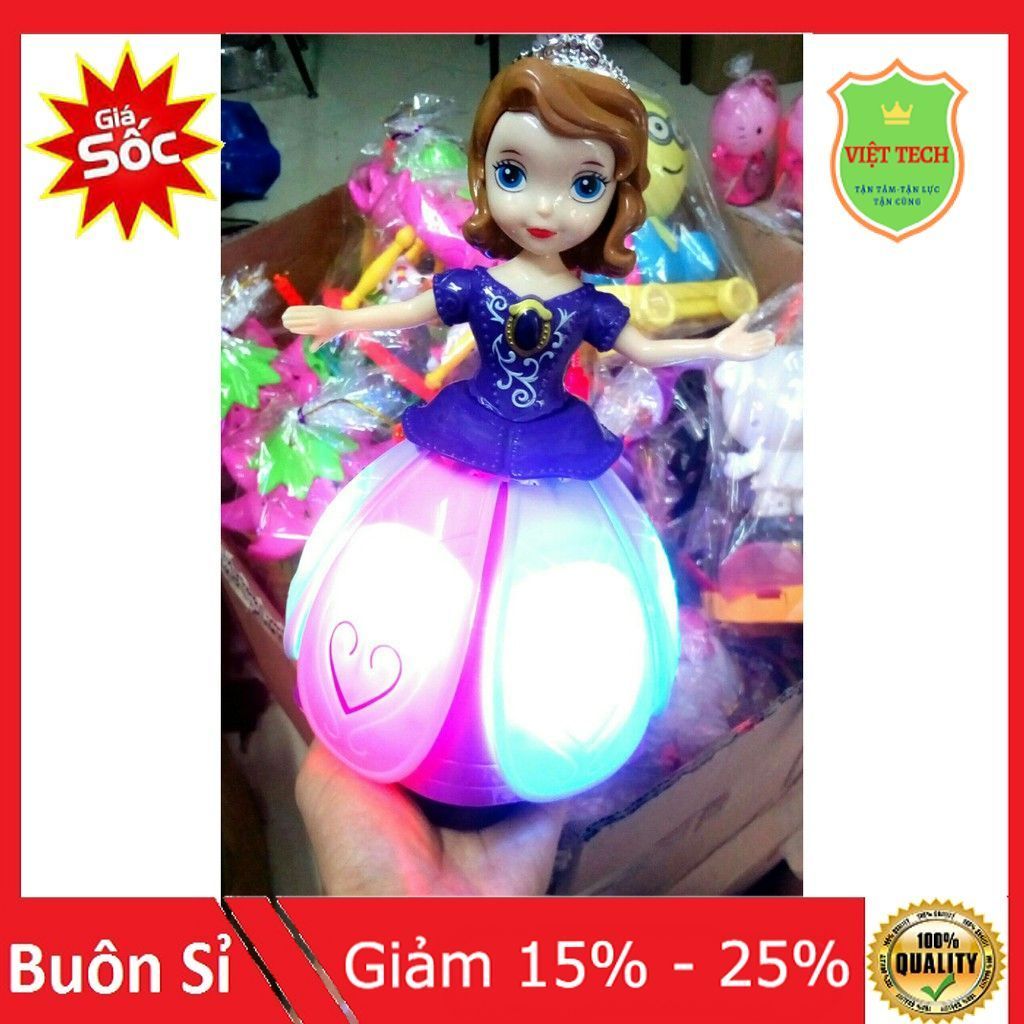 Đèn Trung Thu Công Chúa Xoay 360