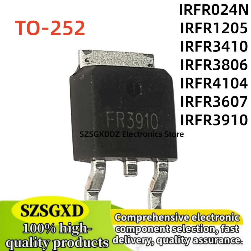 5 Chiếc IRFR024N IRFR1205 IRFR3410 IRFR3806 IRFR4104 IRFR3910 IRFR3607 FR3806 FR4104 FR3910 FR3607 F