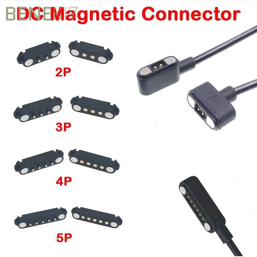 Đầu nối từ tính BENEKIY Pogopin, Đầu nối Pin Pogo từ tính 2Pin 3Pin 4Pin 5Pin DC, Khoảng cách 2,54mm