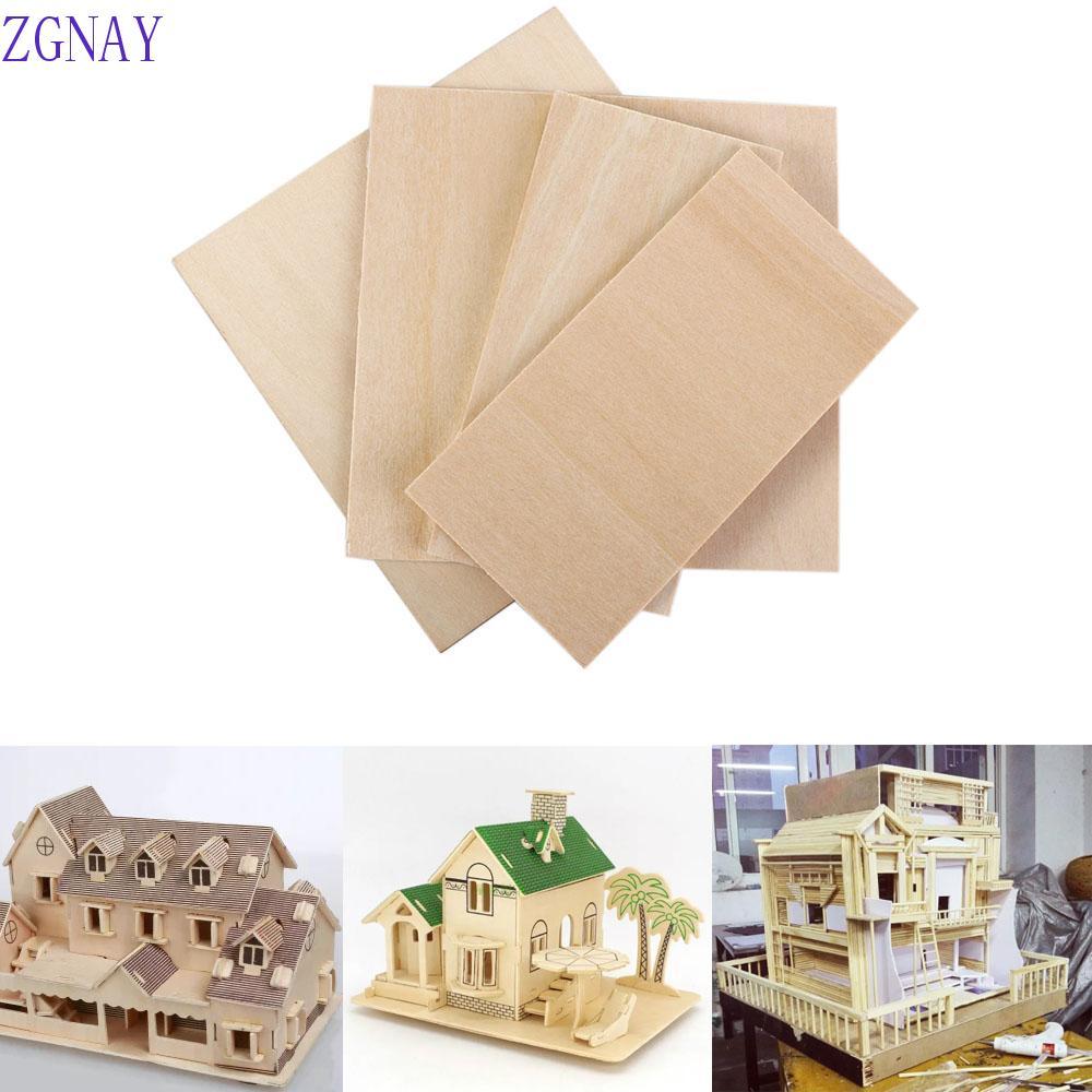 POLOSP Gỗ trầm Gỗ dán Điêu khắc Mô hình Làm dăm gỗ Đồ chơi Balsa Vật liệu xây dựng Mô hình gỗ DIY Tấ