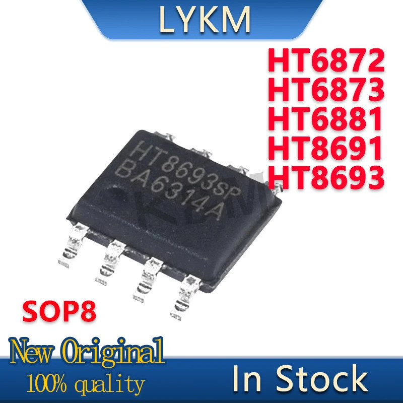 5 CHIẾC HT8691 HT8693 HT6872 HT6873 HT6881 SOP8 chip khuếch đại công suất âm thanh Còn hàng
