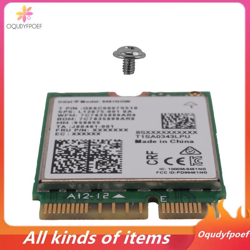 Thẻ WiFi xanh Thẻ WiFi PCB cho 9461NGW Thẻ WiFi AC 9461 2.4G / 5G Băng tần kép 802.11AC M2 Key E CNV
