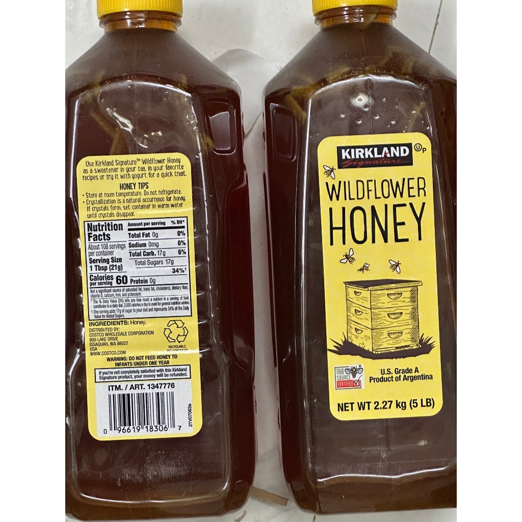 [ DATE 11. 2026 VUI LÒNG ĐỌC KĨ MIÊU TẢ ] Mật ong HOA DẠI nguyên chất Kirkland Signature WILDFLOWER 