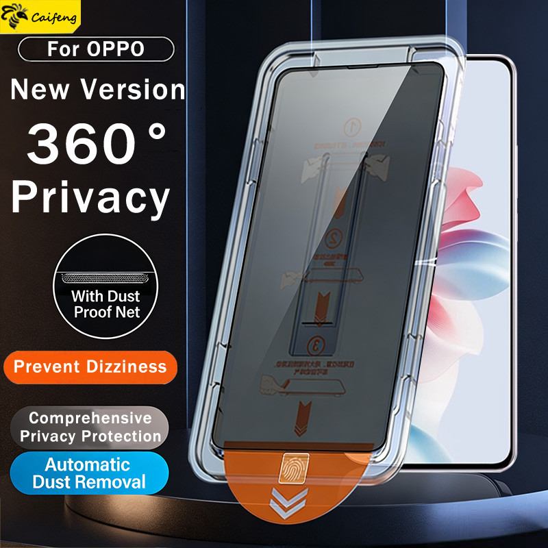 Kính Chống nhìn trộm bụi miễn phí lắp đặt chính xác màn hình bảo vệ Cho OPPO F25 F23 F21 F19 F15s F1
