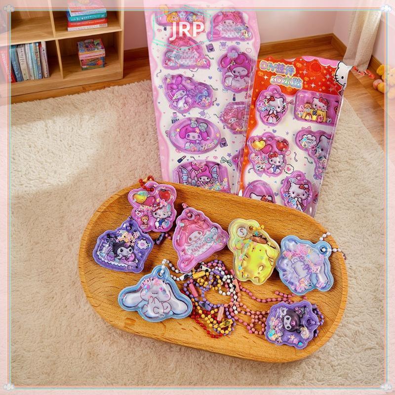 JRP Sanrio Kawaii 3D Dán Hoạt Hình Dễ Thương Deco Dán DIY Điện Thoại Hành Lý Xe Máy Laptop Vali Deca