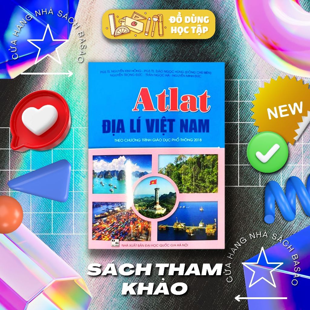 Atlat Địa lí Việt Nam 34 tỉnh thành sáp nhập (Chương trình 2025 Mới) Được phép mang vào phòng thi