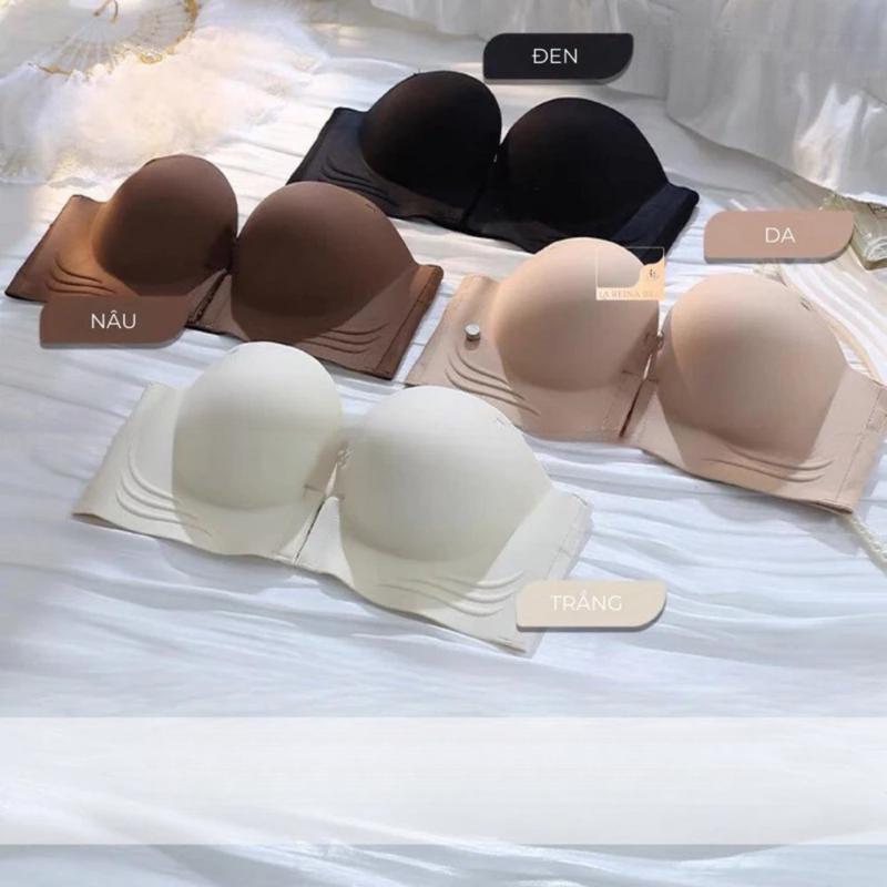 Women's anti-slip bra with 3cm thick padding, front closure, Code A92, for strapless tops and two-st