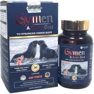Tăng cường sinh lý nam GYMEN Active Gold bổ thận tráng dương giảm yếu sinh lý, tiểu đêm nhiều lần