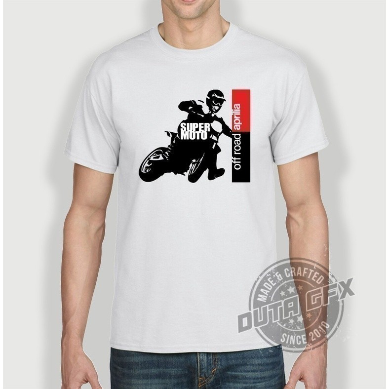 2025 Aprilia thời trang Racing Supermoto Off Road Áo thun 100% Baju