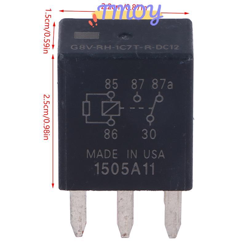 TMOY G8V-RH-1C7T-R-DC12 G8VRH1C7TRDC12 12V Rơle ô tô SPDT 35A 12VDC 5P