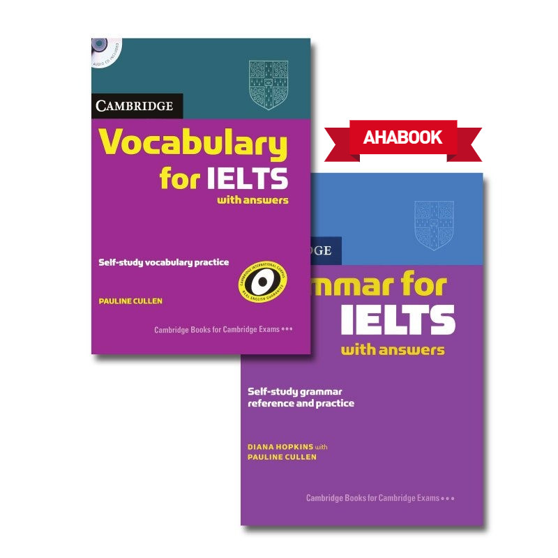 Aha - Sách tiếng anh -Grammar for IELTS + Vocabulary for IELTS -  khổ A4