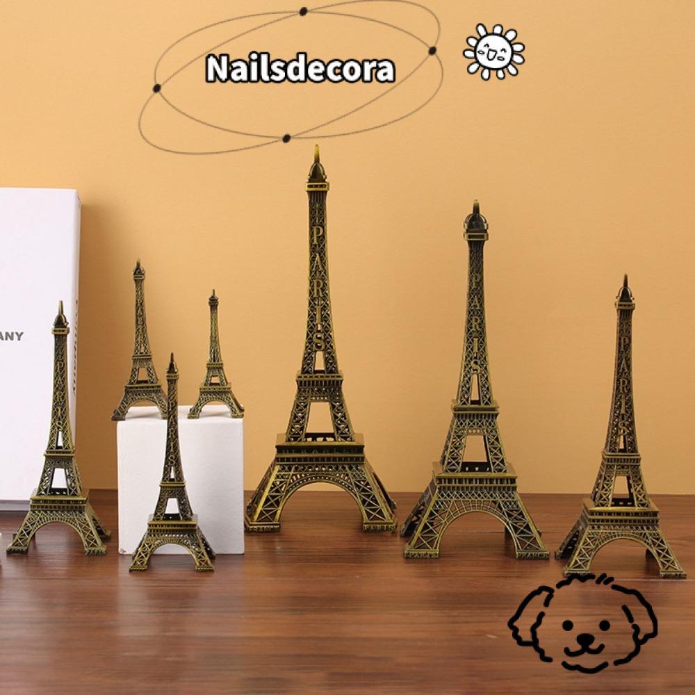Tượng tháp Eiffel NAILS, Mô hình tháp Eiffel kim loại thiết kế tinh tế, 7 kích cỡ có hộp Đồ trang tr