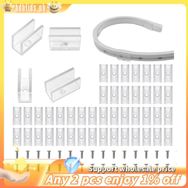 -Neon Dây Đèn Gắn Chân Đế, 100 Chiếc Đèn Neon Lắp Đặt Kẹp Cố Định Phụ Kiện Cho 6x12mm LED Neon Flex 