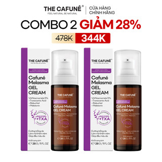[Mua 2 Giảm 28%] Combo 2 Kem Làm Mờ Thâm Nám,Tàn Nhang The Cafuné Melasma Gel Cream, 28G