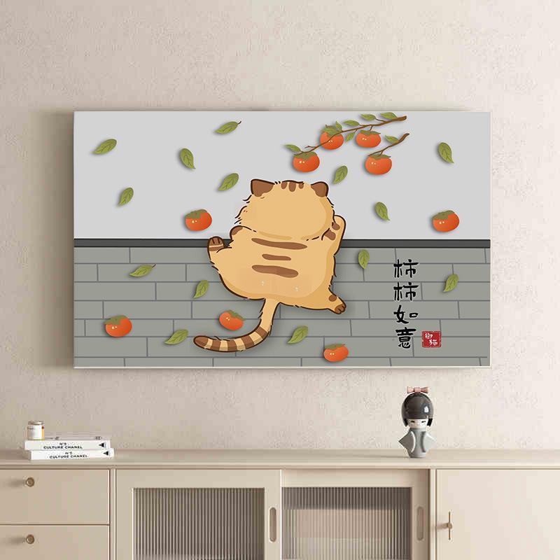 Ins-style co giãn toàn bộ bìa TV 32 inch 55 inch 60 inch Phim hoạt hình TV chống bụi 75 inch