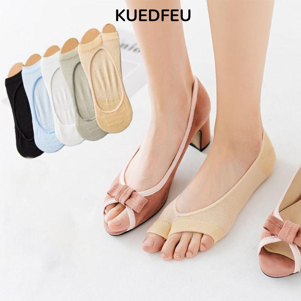 Tất miệng cá KUEDFEU, Tất Cotton thoáng khí, Tất ngón chân mỏng EUR 35-40 ngón chân