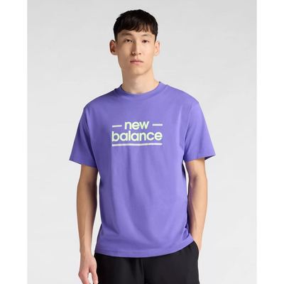 NEW BALANCE - Áo thun thể thao nam tay ngắn Linear Lines_NEWMT53927FE-00P