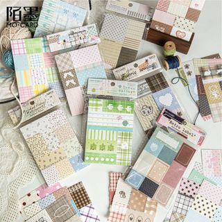 Tập 50 Tờ Giấy Mocard Mix Paper Có Thể Trang Trí Hoặc Ghi Chú Tiện Lợi