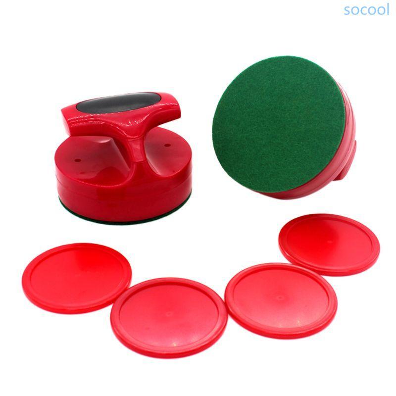 Soc * Air Hockey Pushers Nhẹ Air Hockey Goalies Ice Pushers Pucks Table Game