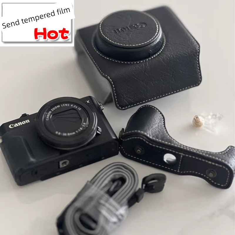 Hộp bảo vệ máy ảnh Canon GRX3 GRX2 Túi đựng máy ảnh grx3 Vỏ bảo vệ đế bằng da Micro Phụ kiện máy ảnh