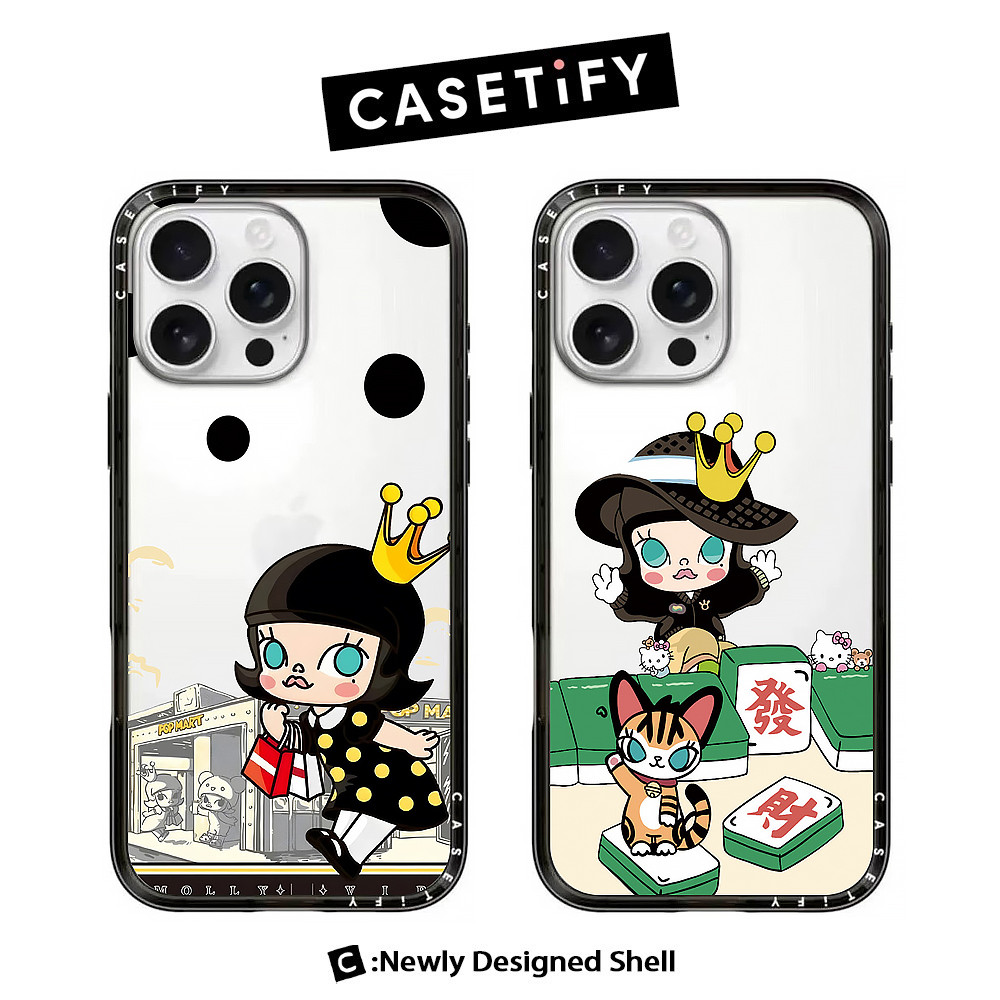 CASE Molly Series 1 Acrylic Mới Có Từ Tính Cho IPhone 17 Pro Max / 17 16 15 14 13 Pro Max Vỏ Bảo Vệ 