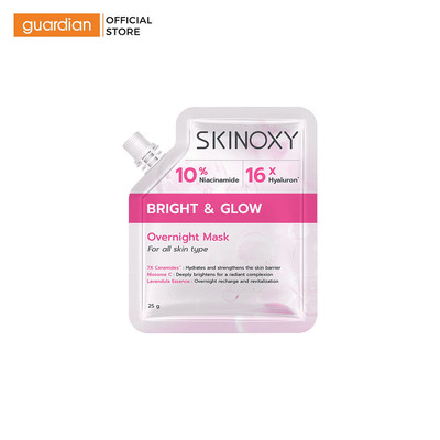 Mặt Nạ Dưỡng Ẩm Và Sáng Da Skinoxy Bright & Glow Overnight Mask 25g | Guardian Việt Nam