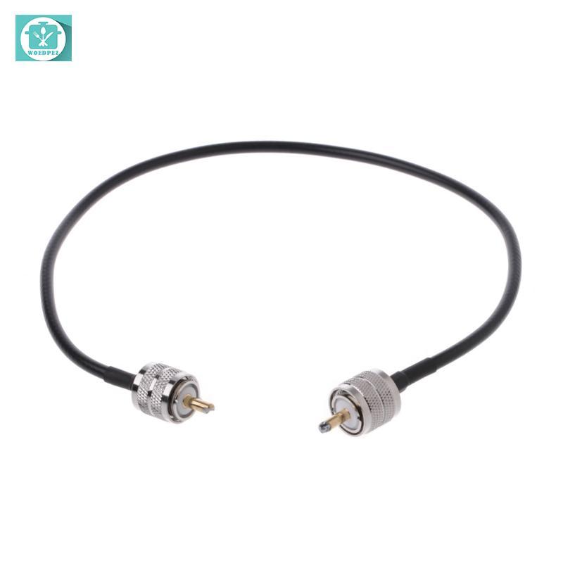 Đầu nối cáp đồng trục Woedpez RF UHF PL259 Nam sang UHF Nam PL259 RG58 Cáp đuôi lợn 5