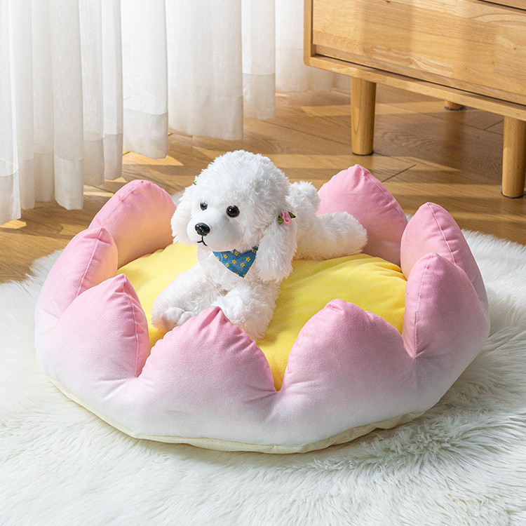 Giường ngủ cho mèo Lotus Nest, thảm ngủ cho chó, giường cho chó nhỏ, giường cho thú cưng mùa thu đôn