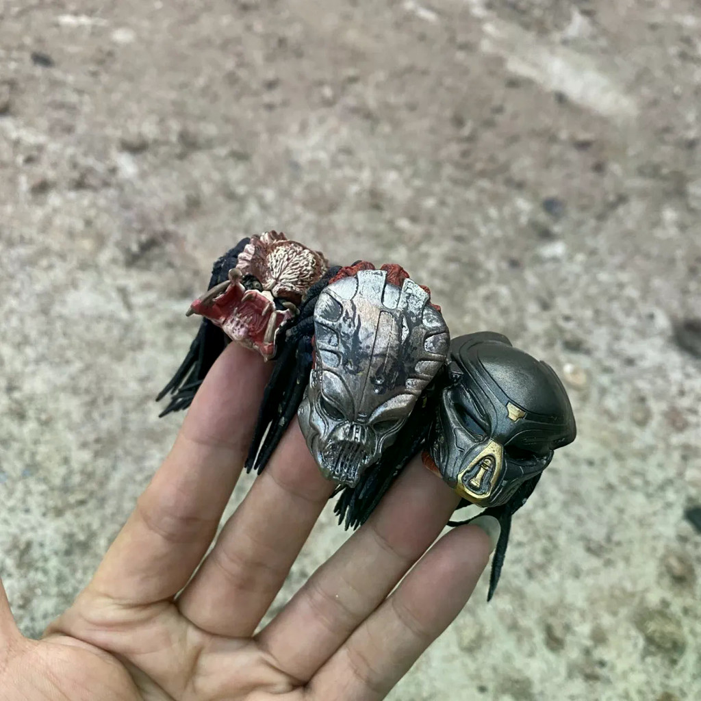 Số lượng lớn Chính hãng NECA NECA Predator Head Sculpture Magic Change 23cm Doll Alien Head Sculptur