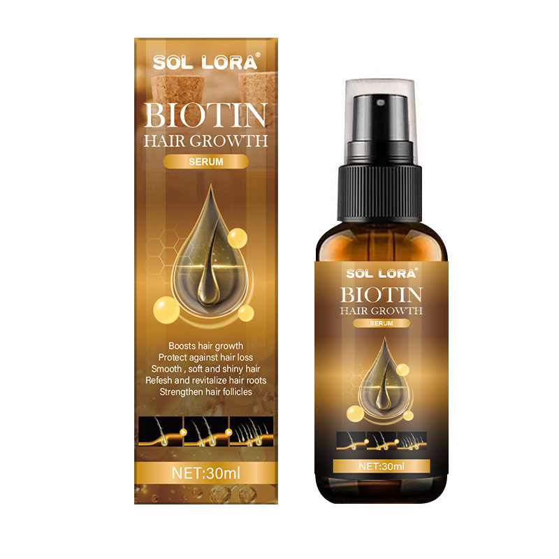 Premium In-Stock#SOL LORA Biotin Hair Treatment Spray Repair, nourish, smooth and shiny hair daily c